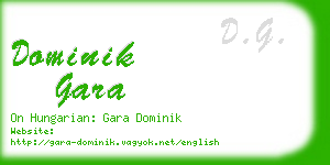 dominik gara business card